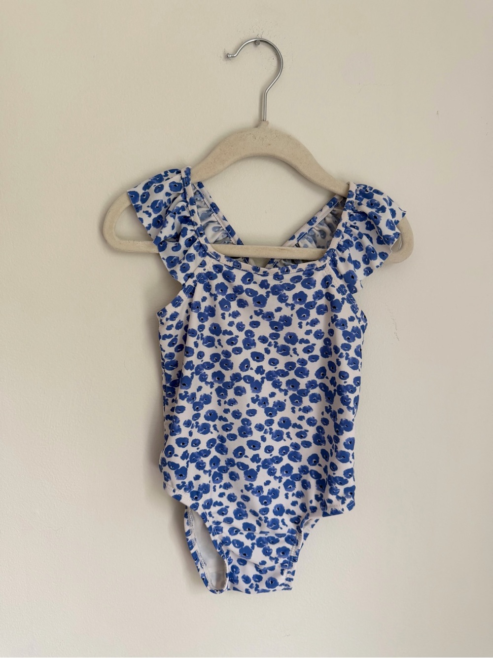 BabyGap Floral Ruffle-Strap One-Piece Swimsuit (Size 12-18m)